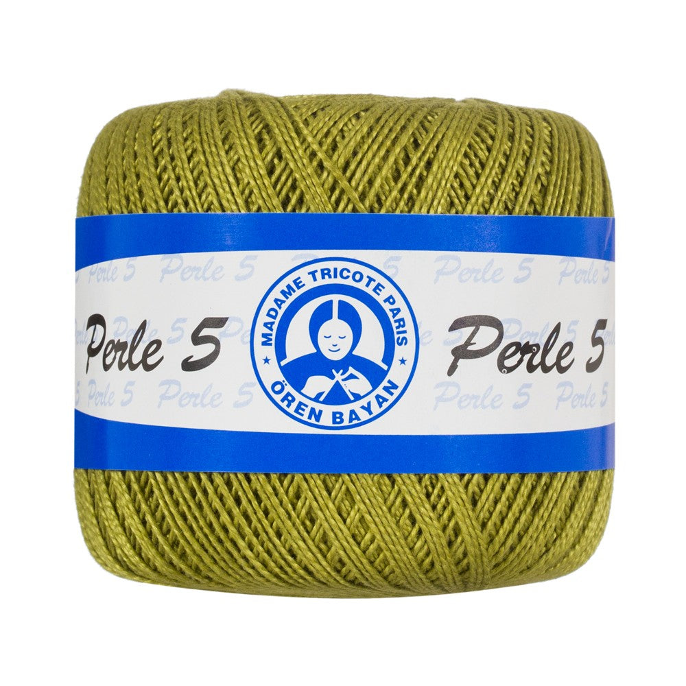 Örenbayan 5/2 Perle No: 5 Yeşil Dantel İpliği - 6480 - 359